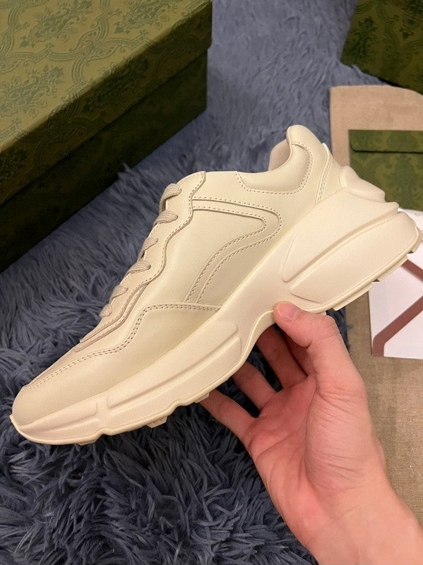 Gucci muted earth tones luxury sneakers view 4 low-top design