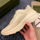 Gucci muted earth tones luxury sneakers view 4 low-top design