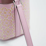 Close-up detail of elegant bag design