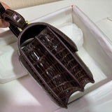 Side view of balanced structured handbag