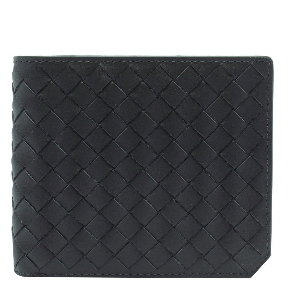 Bottega Veneta Wallets? Bottega Veneta Men Bi-Fold Small Intrecciato Wallet Premium Leather Designer Wallet