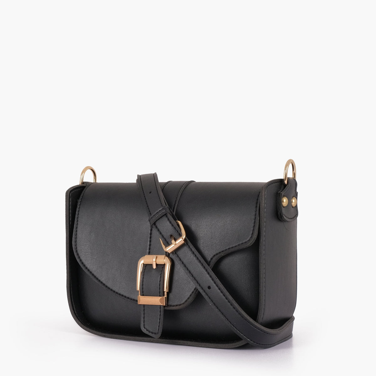 Ziva's Charm crossbody bag – side angle view (one versatile size)