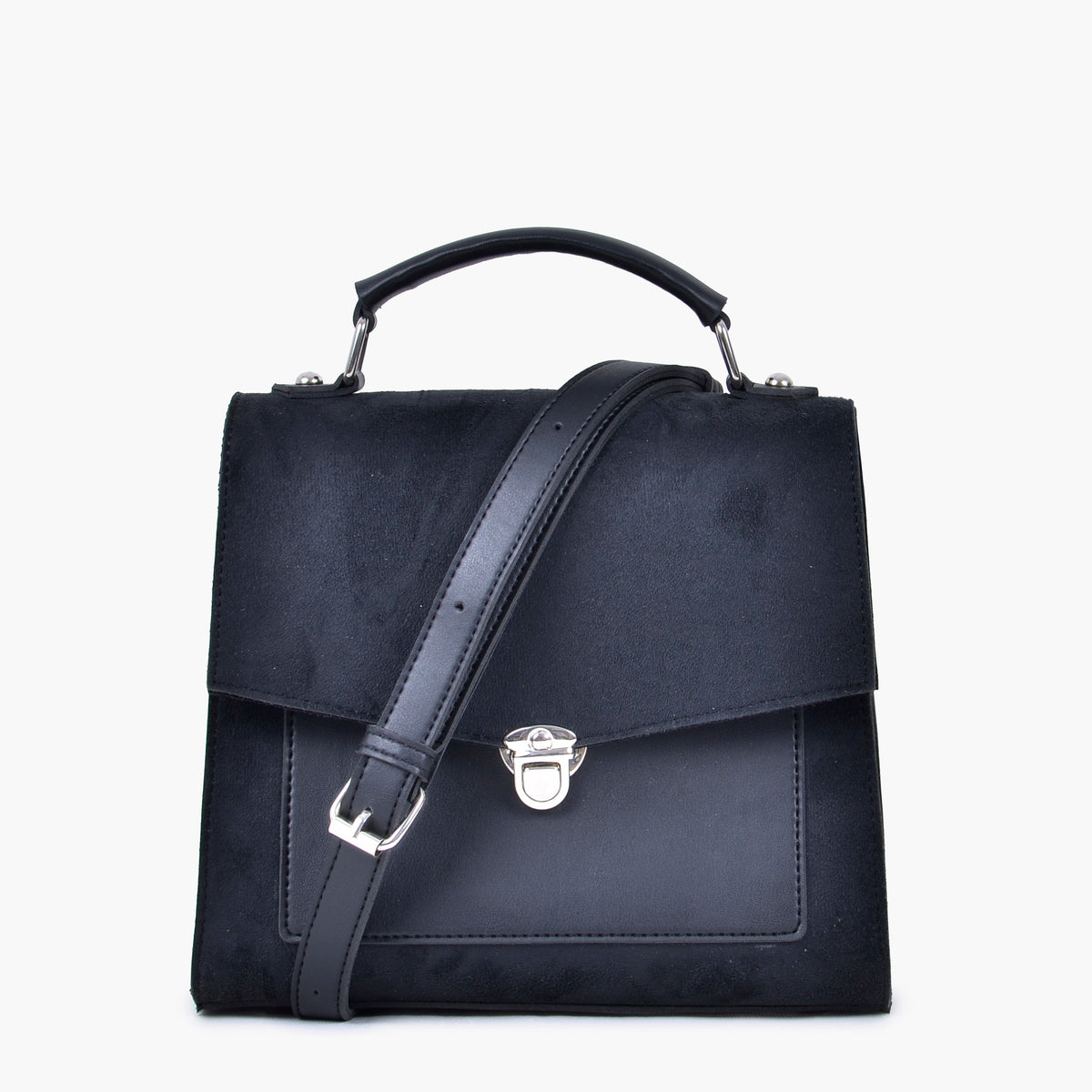 Ziva's Charm crossbody bag – side angle view (one versatile size)