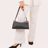 Ziva's Charm shoulder bag – side angle view (one versatile size)