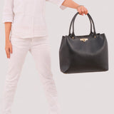Ziva's Charm shoulder bag – side angle view (one versatile size)