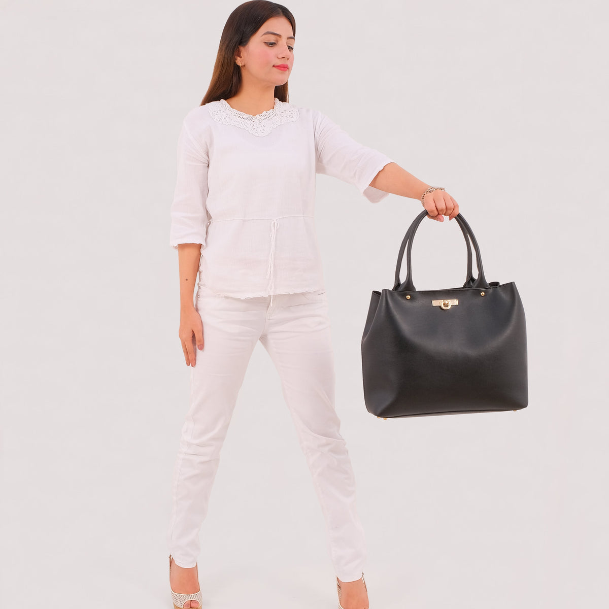Ziva's Charm shoulder bag – lifestyle view (one versatile size)
