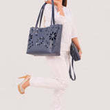 Ziva's Charm shoulder bag – side angle view (one versatile size)