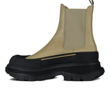 Close-up of Alexander McQueen boots & booties hardware and fine stitching