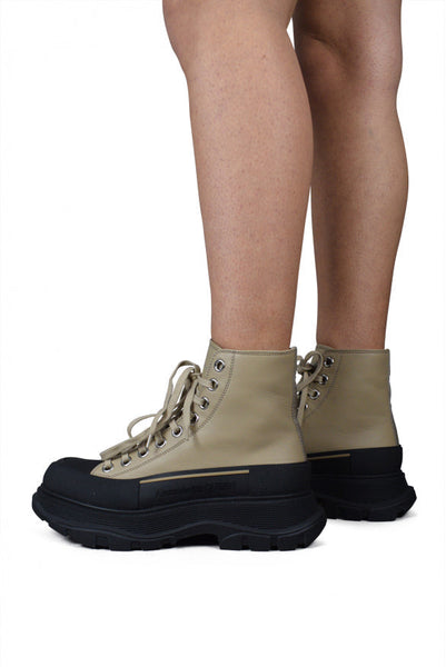 Alexander McQueen premium boots & booties detail and craftsmanship close-up