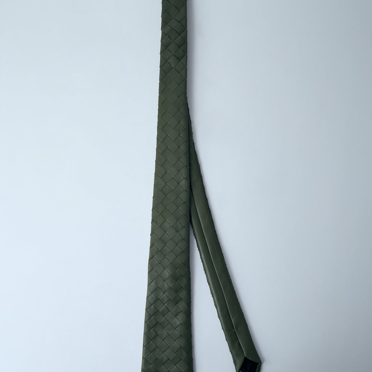 Bottega Veneta Ties? Bottega Veneta Men Braided Leather Tie Classic Designer Silk Tie