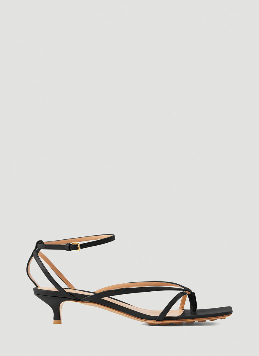 Bottega Veneta Shoes Bottega Veneta Women Leather Stretch Sandals Luxury Lifestyle Designer Footwear
