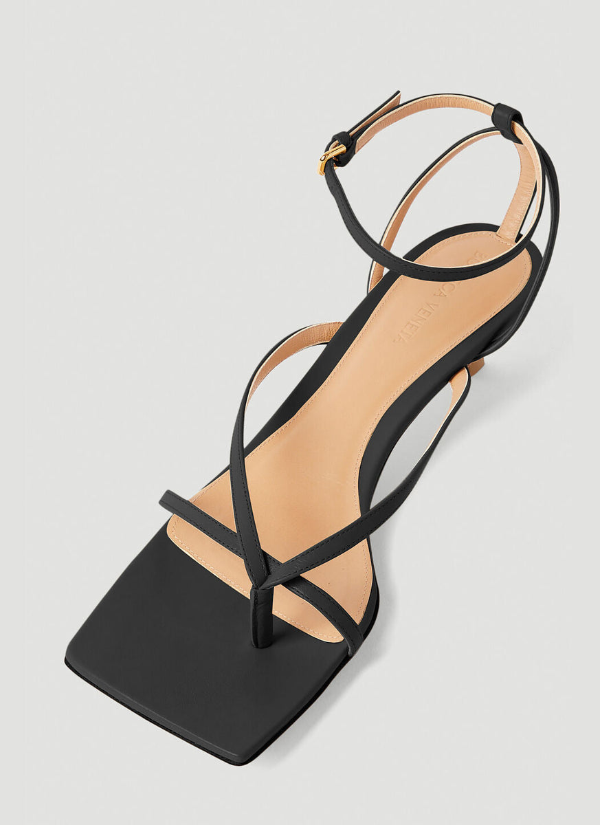 Bottega Veneta Shoes Bottega Veneta Women Leather Stretch Sandals Luxury Lifestyle Designer Footwear