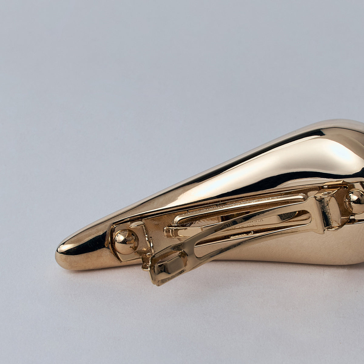 Close-up of Bottega Veneta miscellaneous hardware and fine stitching
