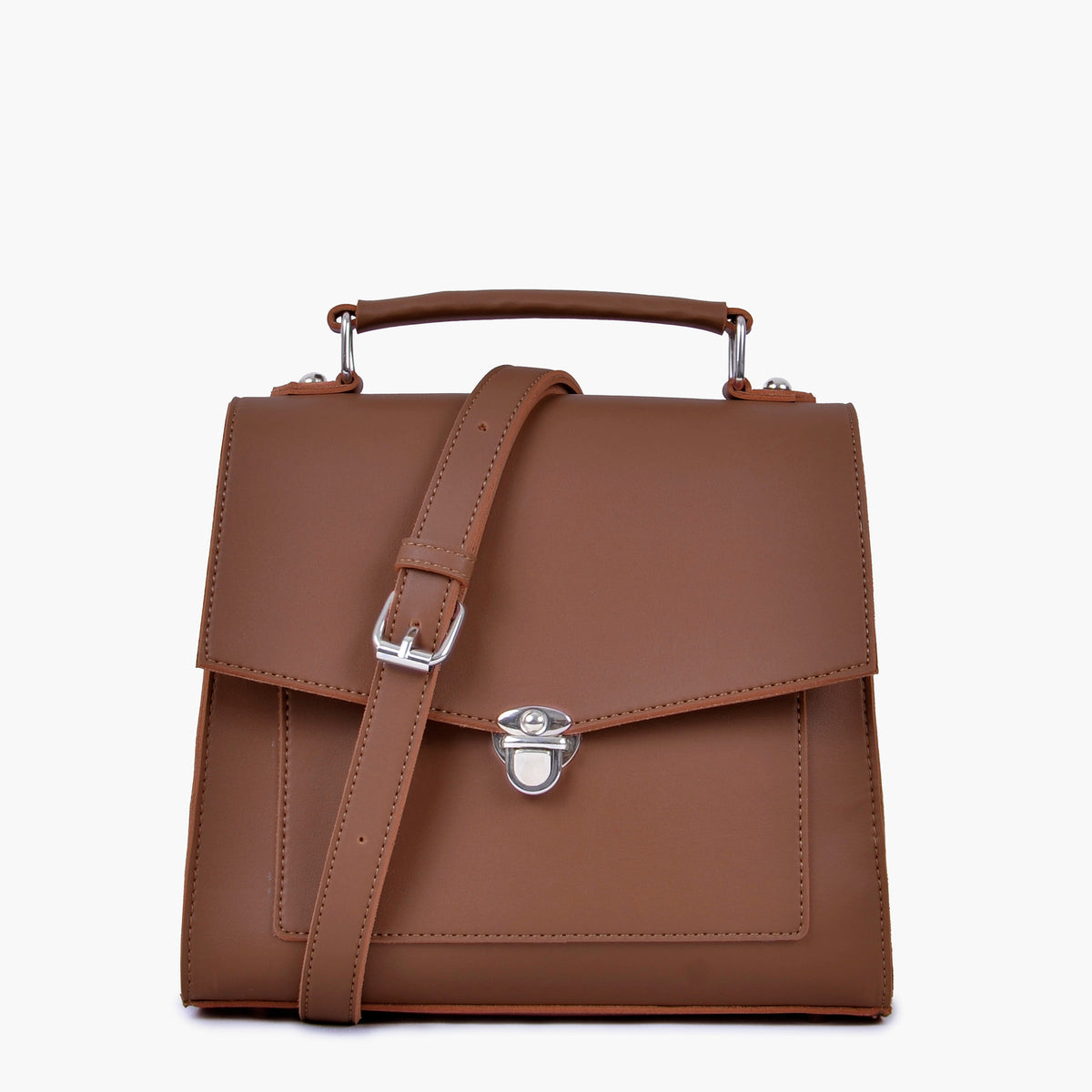 Ziva's Charm crossbody bag – side angle view (one versatile size)