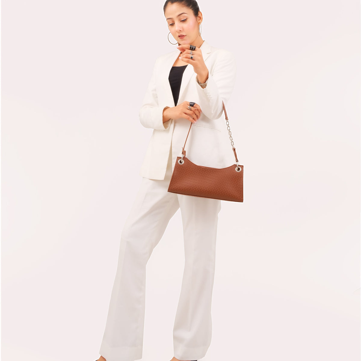 Ziva's Charm shoulder bag – back view (one versatile size)