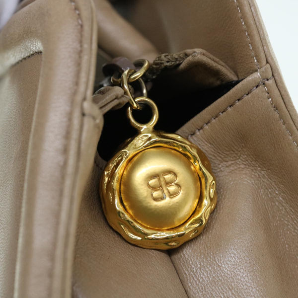 Balenciaga Hand Bag Leather Beige | Designer Luxury Handbag