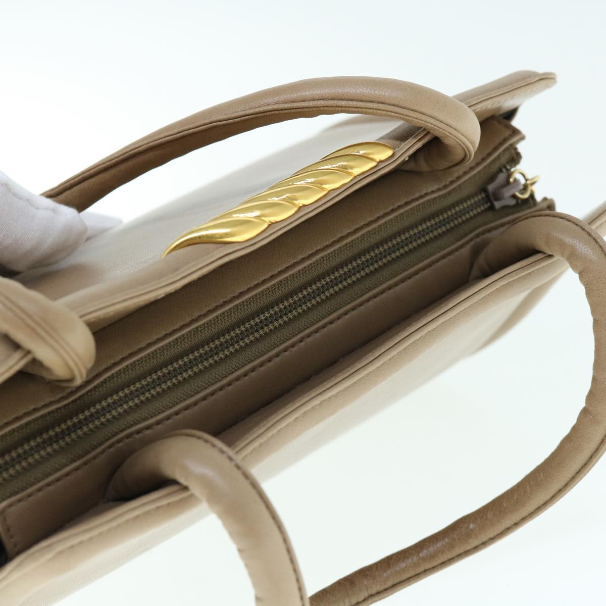 Balenciaga Hand Bag Leather Beige | Designer Luxury Handbag