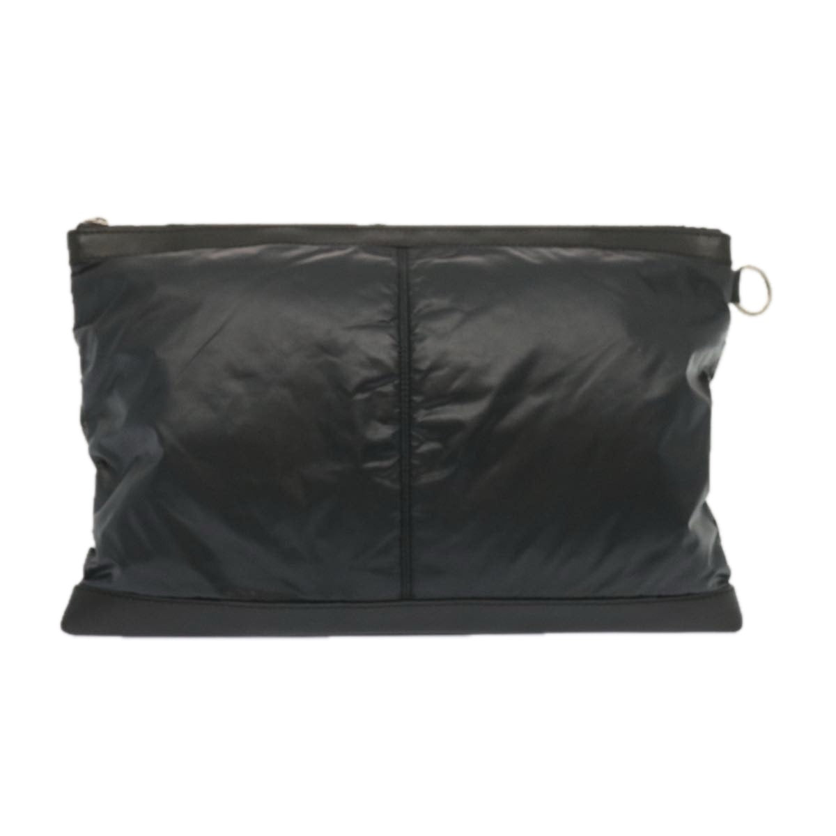 Balenciaga Clutch Bag Leather Nylon Black 273023 — Designer Clutch Bag