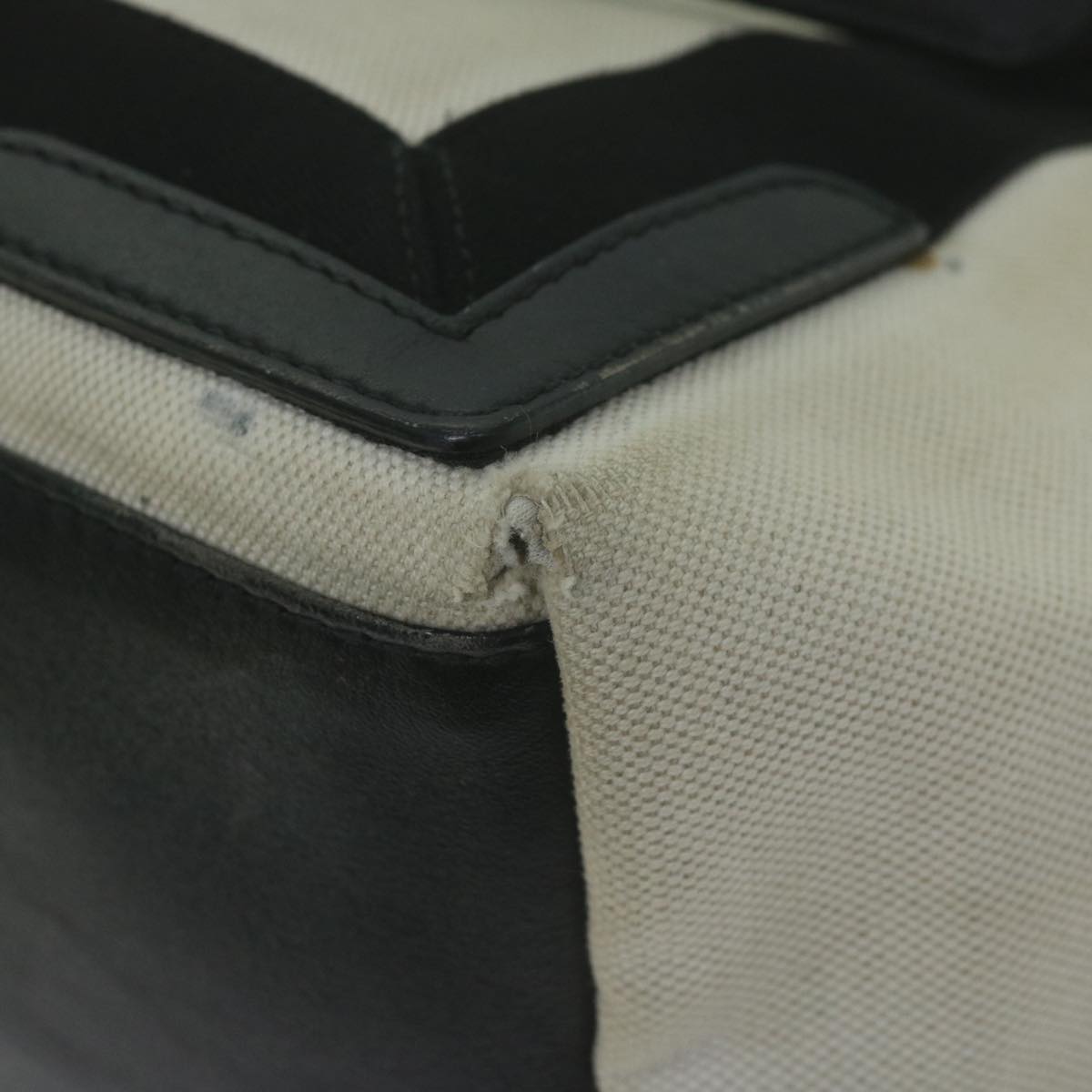 Balenciaga Tote Bag Canvas White Black 339933 — Premium Leather Tote