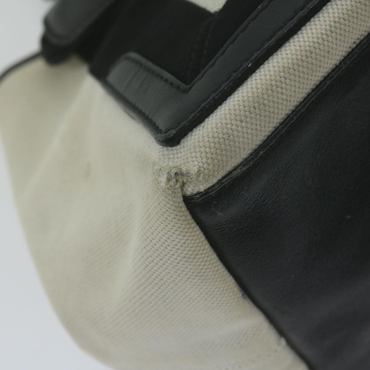 Balenciaga Tote Bag Canvas White Black 339933 — Premium Leather Tote