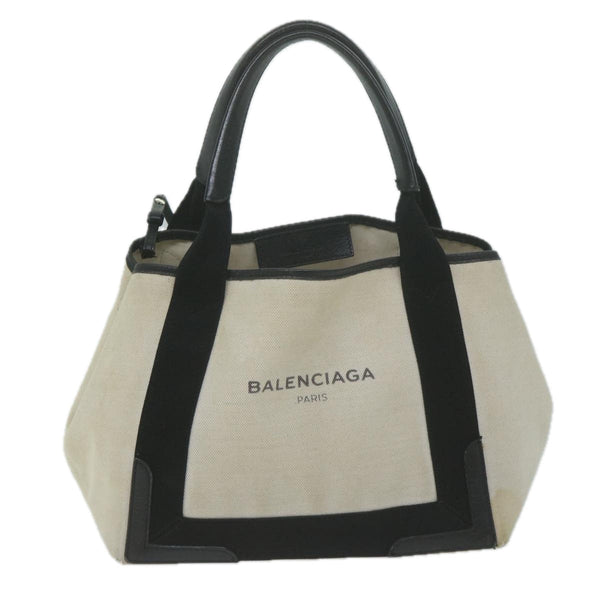 Balenciaga Tote Bag Canvas White Black 339933 — Premium Leather Tote