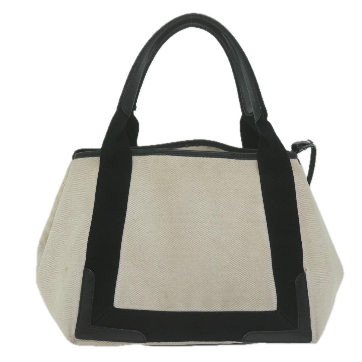 Balenciaga Tote Bag Canvas White Black 339933 — Premium Leather Tote