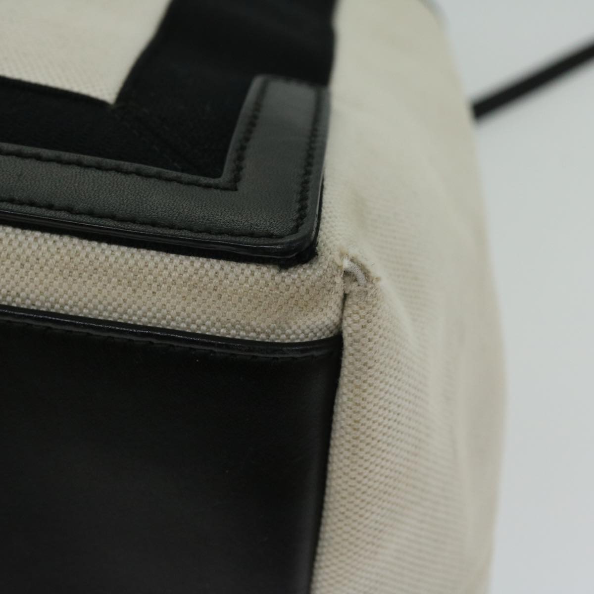 Balenciaga Hand Bag Canvas White Black | Designer Luxury Handbag