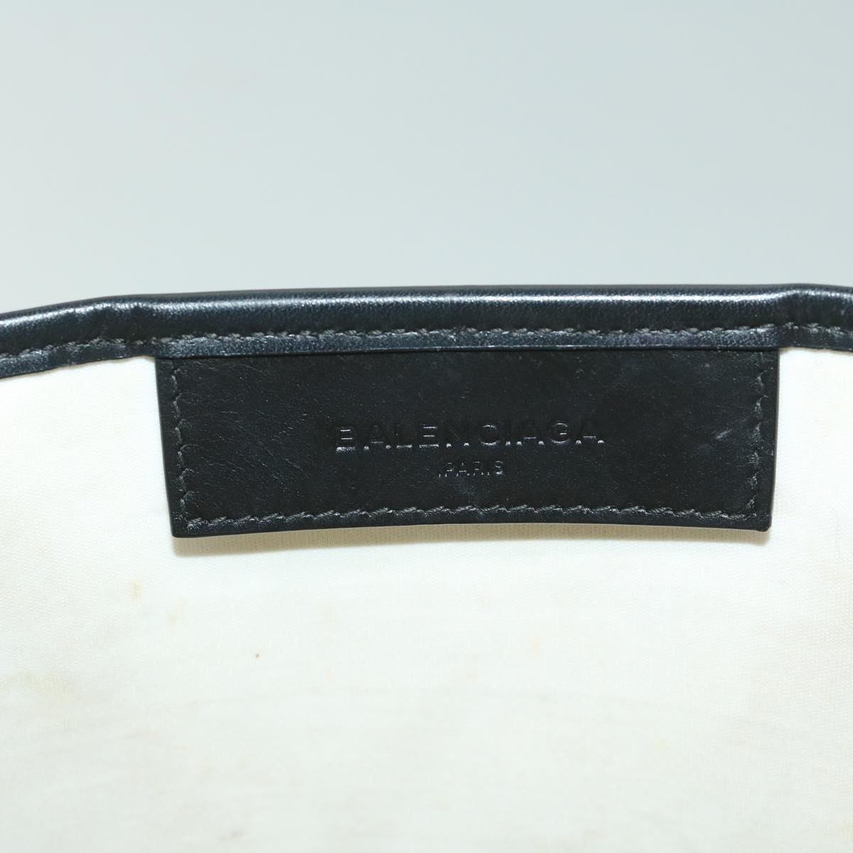 Balenciaga Hand Bag Canvas White Black | Designer Luxury Handbag