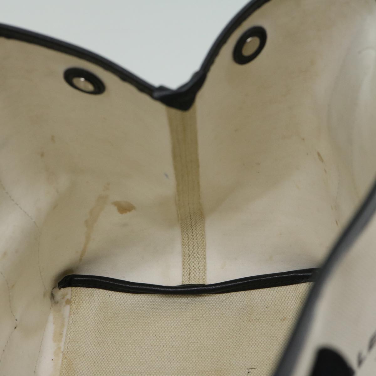 Balenciaga Hand Bag Canvas White Black | Designer Luxury Handbag