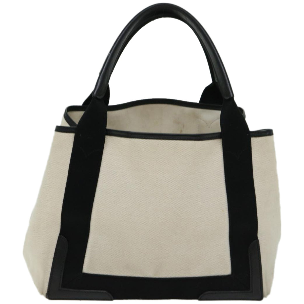 Balenciaga Hand Bag Canvas White Black | Designer Luxury Handbag