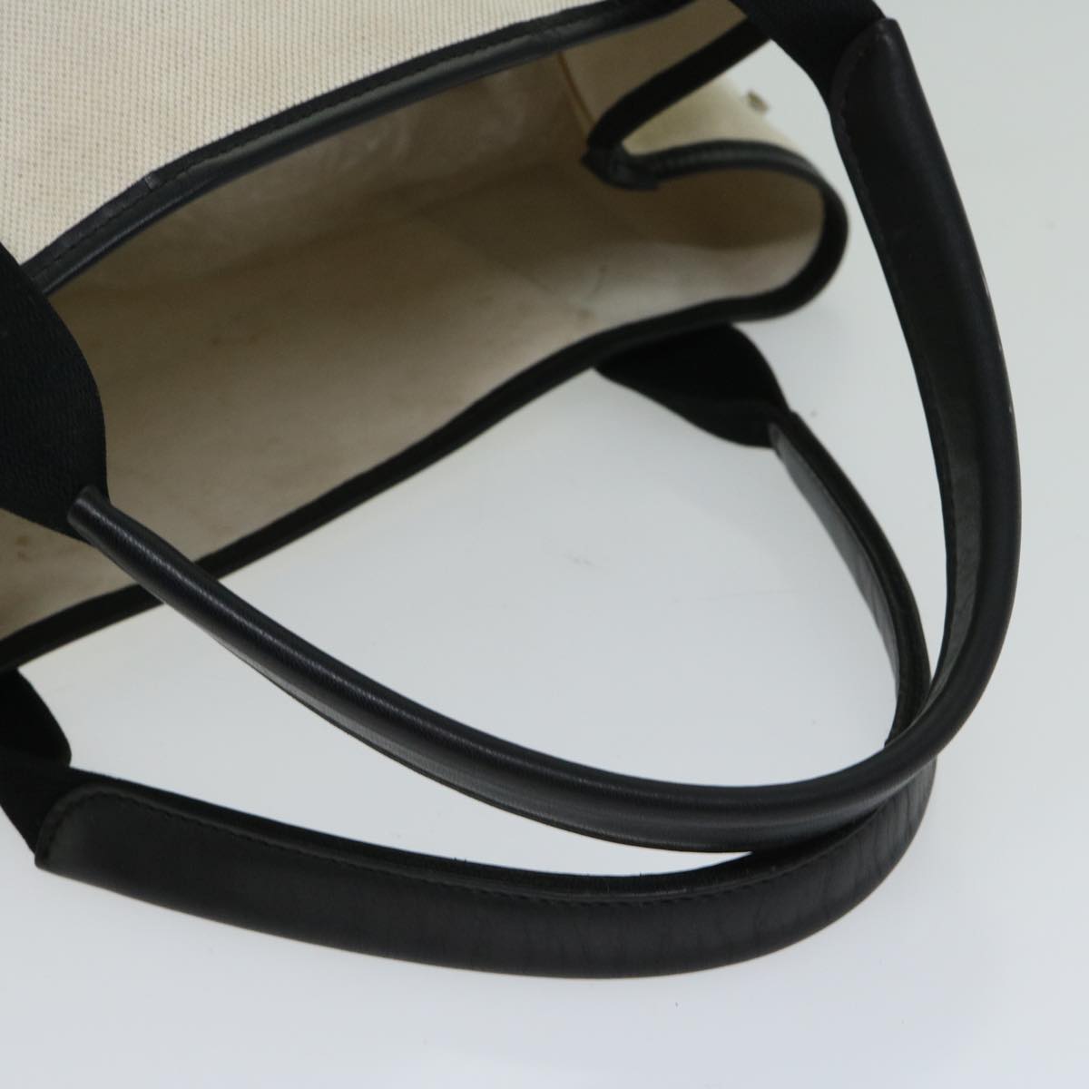Balenciaga Hand Bag Canvas White Black | Designer Luxury Handbag
