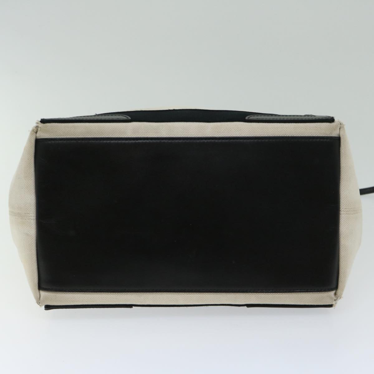 Balenciaga Hand Bag Canvas White Black | Designer Luxury Handbag