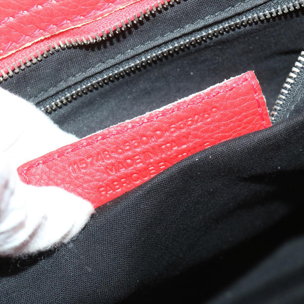 Balenciaga City Hand Bag Leather 2way Red 115748 | Designer Luxury Handbag