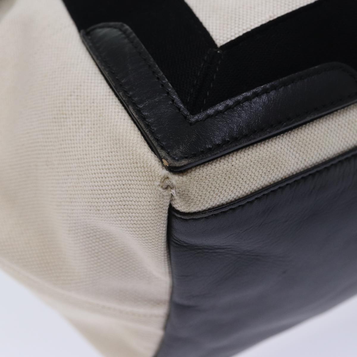 Balenciaga Cabas S Hand Bag Canvas White Black | Luxury Canvas Tote Bag