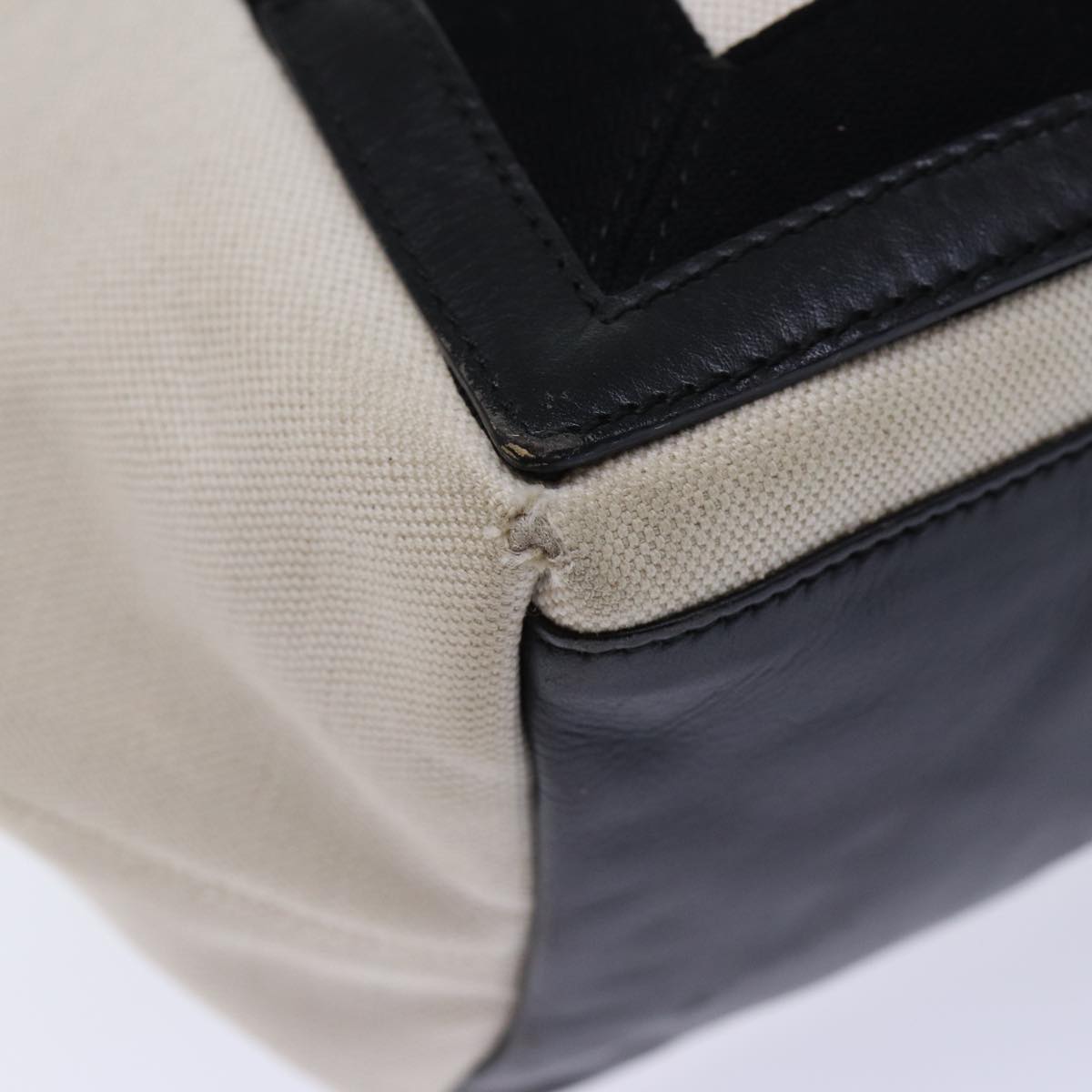 Balenciaga Cabas S Hand Bag Canvas White Black | Luxury Canvas Tote Bag
