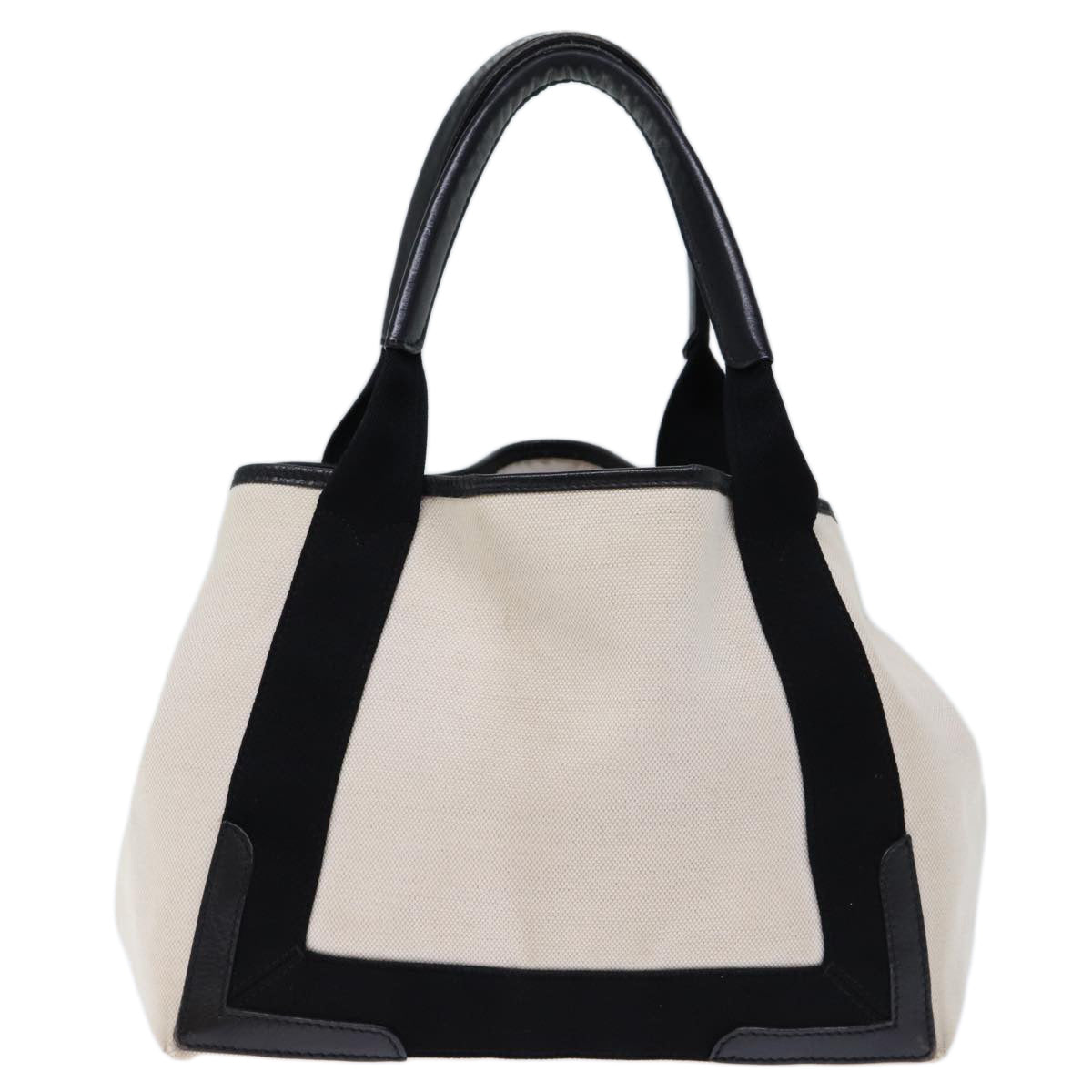 Balenciaga Cabas S Hand Bag Canvas White Black | Luxury Canvas Tote Bag