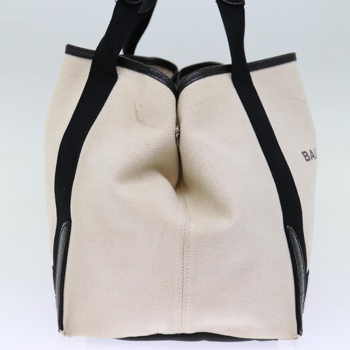 Balenciaga Cabas S Hand Bag Canvas White Black | Luxury Canvas Tote Bag