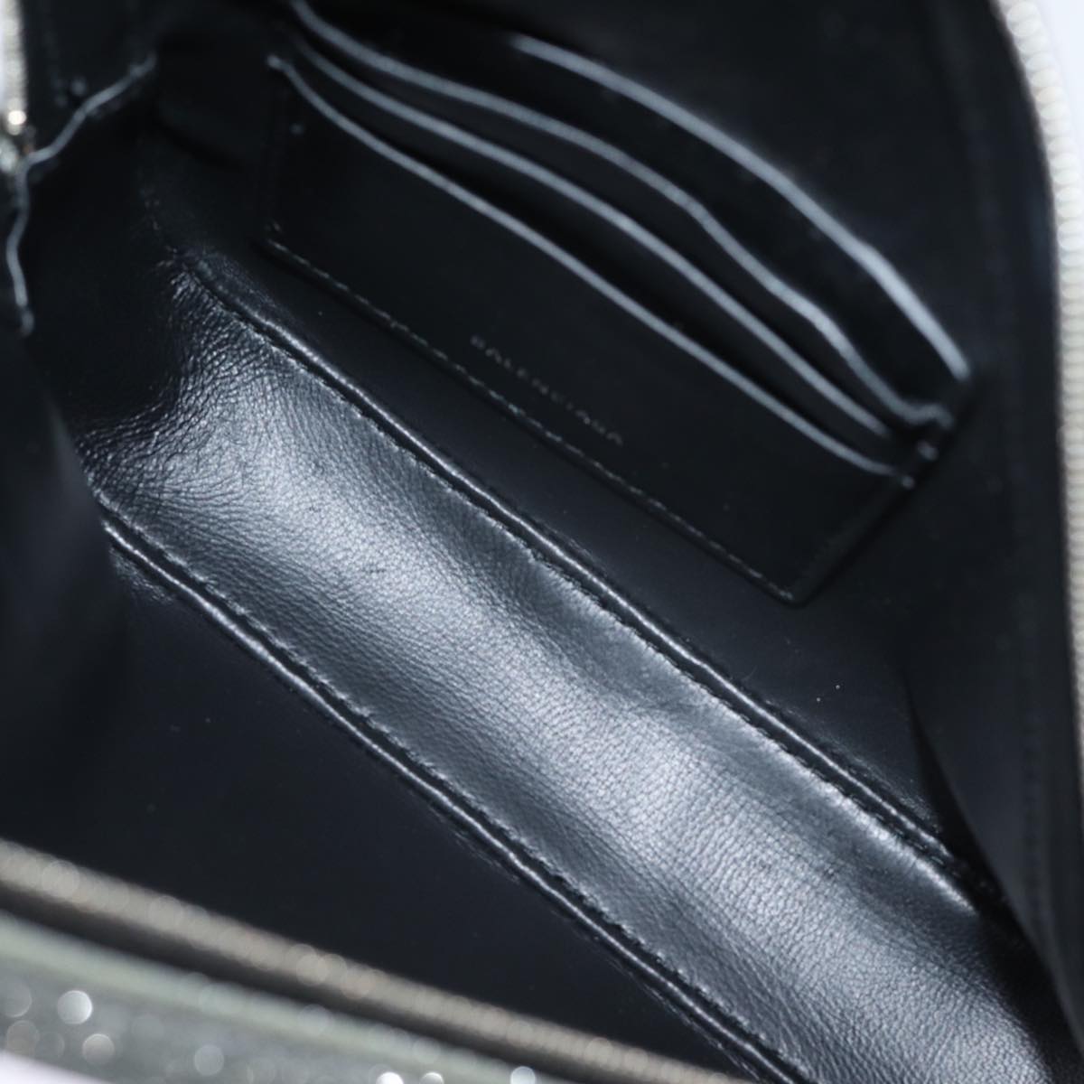 Balenciaga Triangle Duffle Clutch Bag Leather Gray 476976 — Designer Clutch Bag