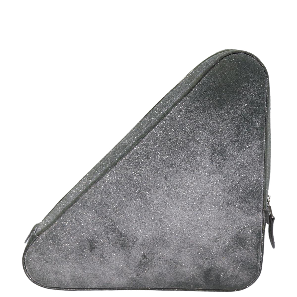 Balenciaga Triangle Duffle Clutch Bag Leather Gray 476976 — Designer Clutch Bag