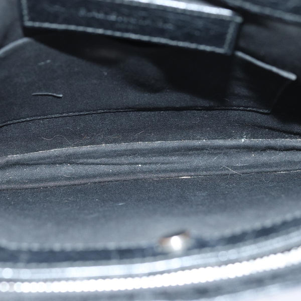 Balenciaga Navy Pochette Shoulder Bag Leather Black 339937 — Designer Shoulder Bag