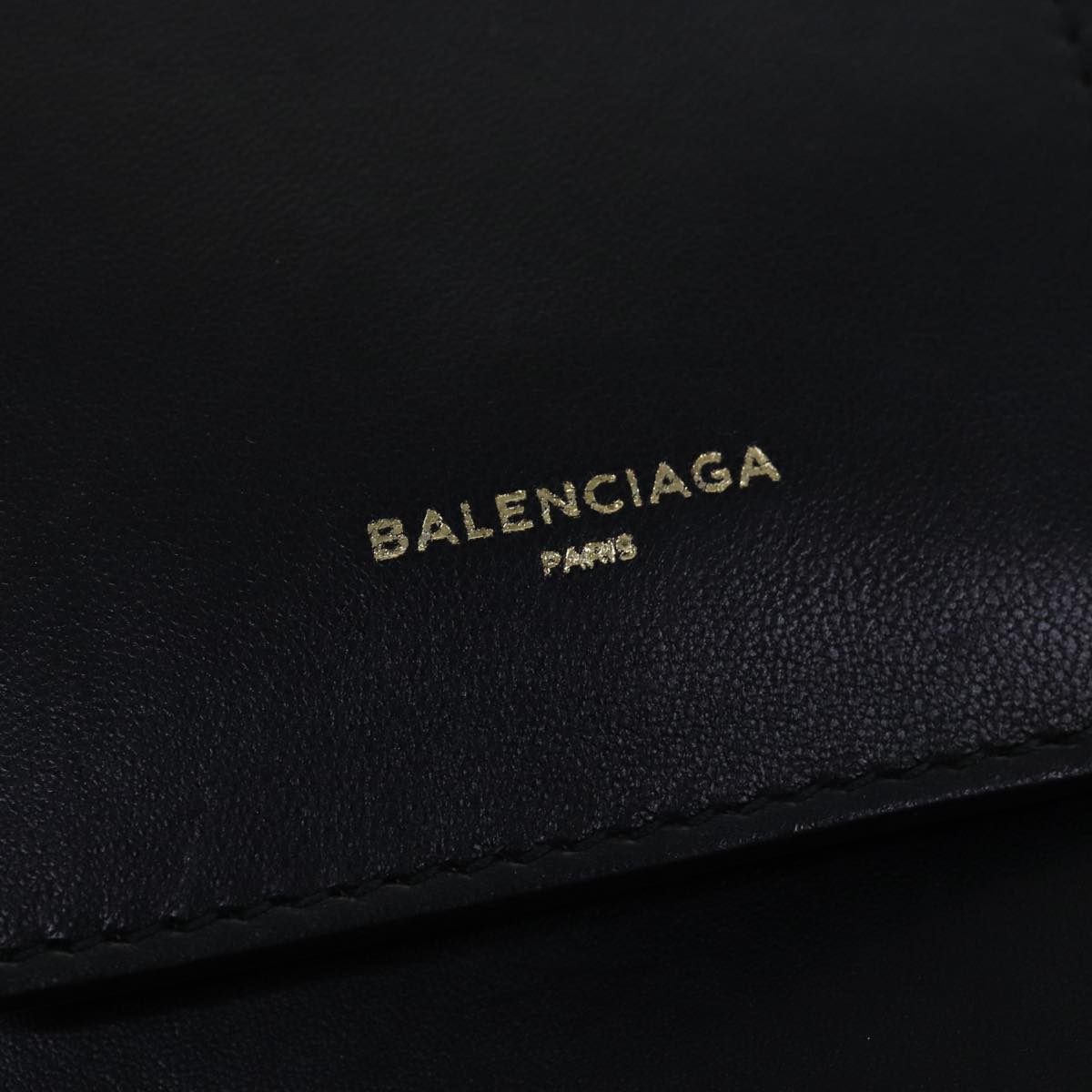 Balenciaga Shoulder Bag Leather Black — Designer Shoulder Bag