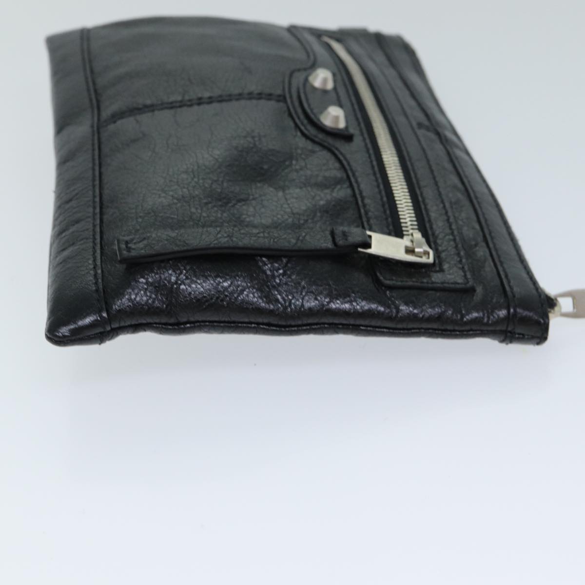 Balenciaga Clutch Bag Leather Black 273021 — Designer Clutch Bag