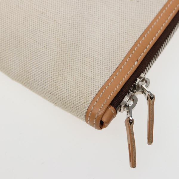 Balenciaga Clutch Bag Canvas Beige 419994 — Designer Clutch Bag