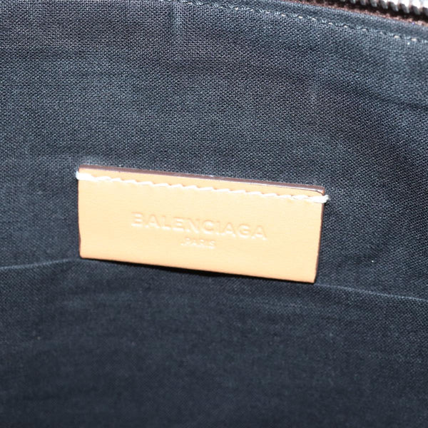 Balenciaga Clutch Bag Canvas Beige 419994 — Designer Clutch Bag