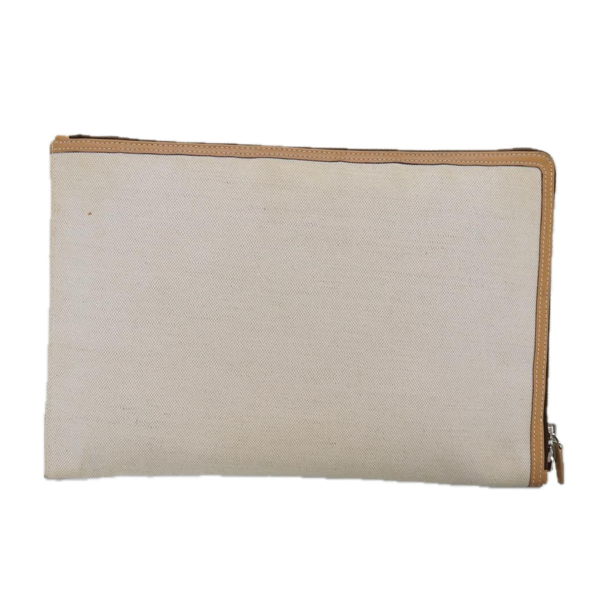 Balenciaga Clutch Bag Canvas Beige 419994 — Designer Clutch Bag