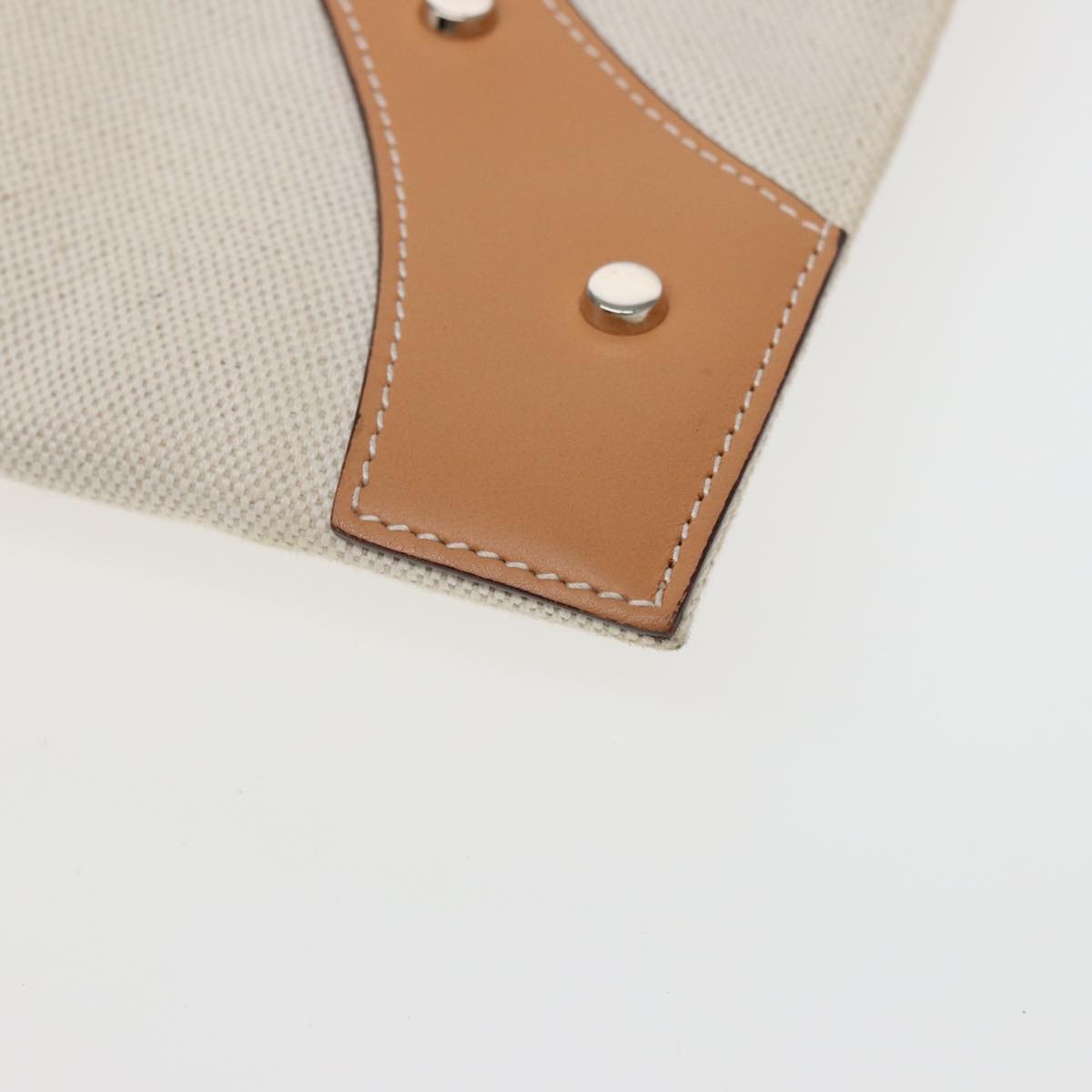 Balenciaga Clutch Bag Canvas Beige 419994 — Designer Clutch Bag