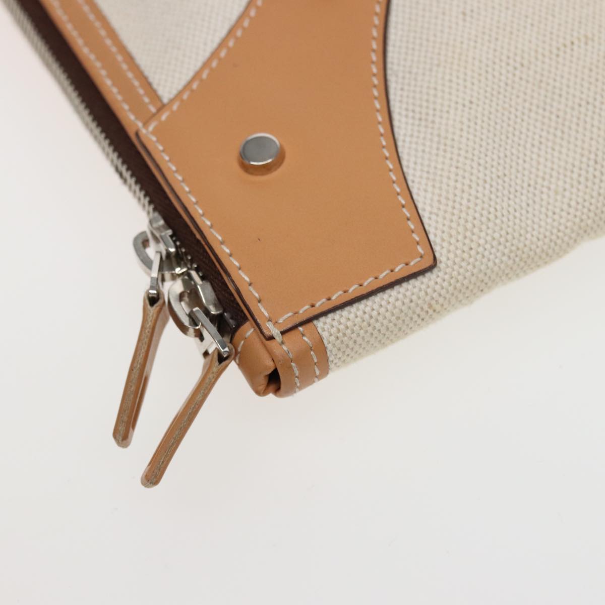 Balenciaga Clutch Bag Canvas Beige 419994 — Designer Clutch Bag