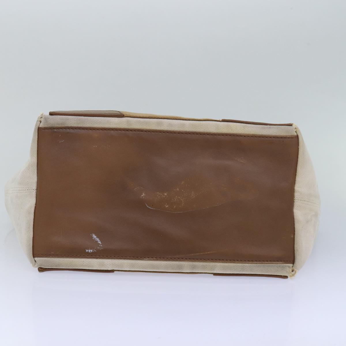 Balenciaga Navy kabas S Hand Bag Canvas Beige White 339933 | Designer Luxury Handbag