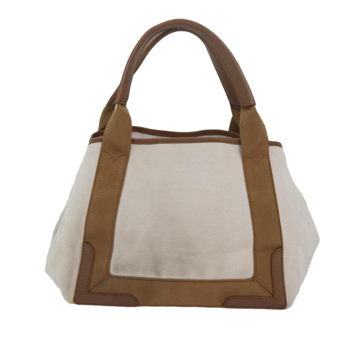 Balenciaga Navy kabas S Hand Bag Canvas Beige White 339933 | Designer Luxury Handbag