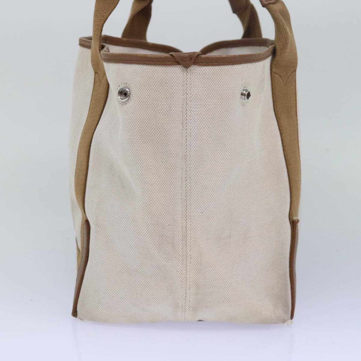 Balenciaga Navy kabas S Hand Bag Canvas Beige White 339933 | Designer Luxury Handbag